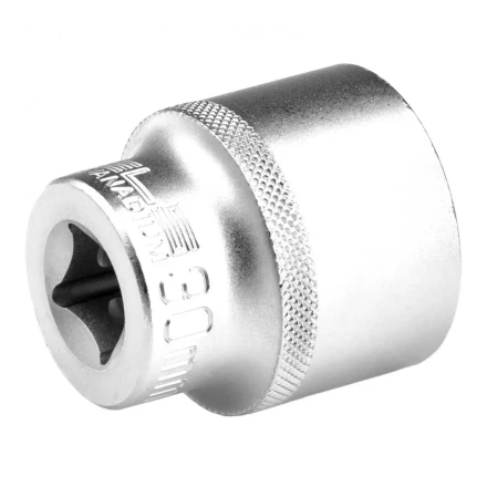 Головка торцевая 30 мм двенадцатигранная CrV под квадрат 1/2 хромированная Stels 13673 купить в Муравленко