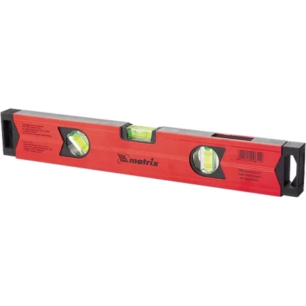 Уровень алюминиевый магнитный 1800 мм фрезерованный 3 глазка 1 зеркальный усиленный MTX 347189 купить в Муравленко