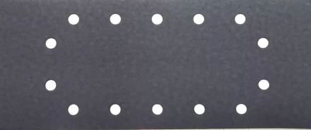 Лист шлиф. универсал. URAGAN с покрытием стеарата цинка, 14 отверстий по кругу, для ПШМ, P320, 115х280мм, 50шт 907-23104-320-50 купить в Муравленко