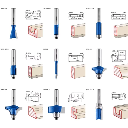 ЗУБР 26 шт, набор профильных фрез по дереву, Профессионал (28796-H26) купить в Муравленко