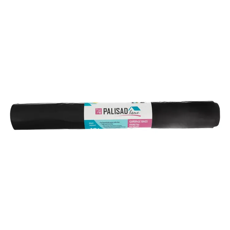 Пакеты для мусора Palisad 200 л x 10 шт., ПВД особопрочные черные, длинный ролик, Home 927295 купить в Муравленко