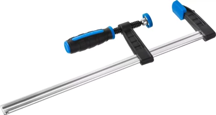 Струбцина ЗУБР &quot;ПРОФЕССИОНАЛ&quot;, тип &quot;F&quot;, двухкомпонентная ручка, стальная закаленная рейка, 50х250мм 32155-050-250 купить в Муравленко