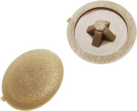 Заглушка декоративная ЗУБР под шуруп, цвет сосна, шлиц №2, ТФ6, 40шт 4-308156-4 купить в Муравленко