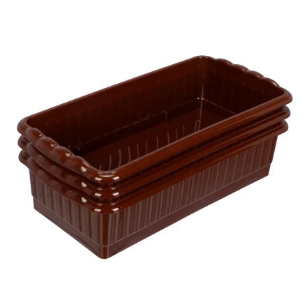 Поддон для рассады Palisad 322х166х82 мм, пластиковый, 3 шт, под 8 горшочков 250 мл., 643442 купить в Муравленко