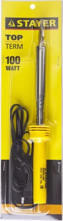 Паяльник STAYER &quot;STANDARD&quot; с пластмассовой рукояткой и долговечным жалом, 100 Вт, клин 55330-100 купить в Муравленко