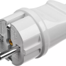 Вилка MAXElectro электрическая, 16А/220В, с заземлением, белая, STAYER 55160-W купить в Муравленко