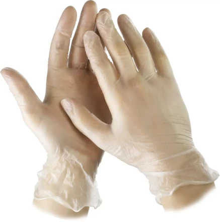 Перчатки STAYER &quot;MASTER&quot; виниловые экстратонкие, XL, 10шт 11208-XL купить в Муравленко