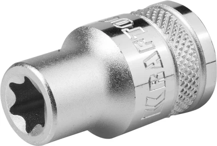 Торцовая головка KRAFTOOL &quot;INDUSTRIE QUALITAT&quot;, Cr-V, внешний TORX, хромосатинированная, 1/2&quot;, Е 14 27810-14_z01 купить в Муравленко