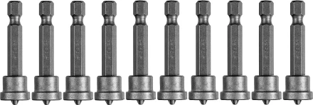 ЗУБР 10 шт, PH2, 50 мм, биты с ограничителем (26002-2-50-10) купить в Муравленко