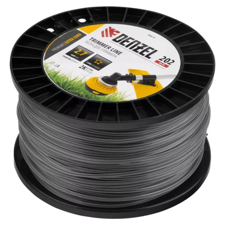 Леска для триммера двухкомпонентная звезда, 2,7мм х 202м, на DIN катушке EXTRA CORD// Denzel 96814 купить в Муравленко
