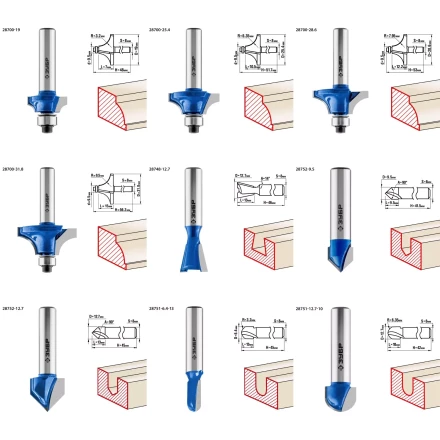 ЗУБР 30 шт, набор профильных фрез по дереву, Профессионал (28796-H30) купить в Муравленко