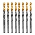 Сверло по металлу, 8 мм, HSS-Tin, Golden Tip, 8 шт. Denzel 717219 купить в Муравленко