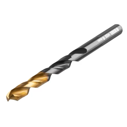 Сверло по металлу, 8 мм, HSS-Tin, Golden Tip, 8 шт. Denzel 717219 купить в Муравленко