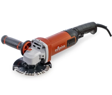 УШМ ESPIRA AGI-125-13E (125 мм 220-240В, 50/60 Гц, мощность 1300 Вт, 4000-11000 об/мин, 2.5 кг), 400752 купить в Муравленко