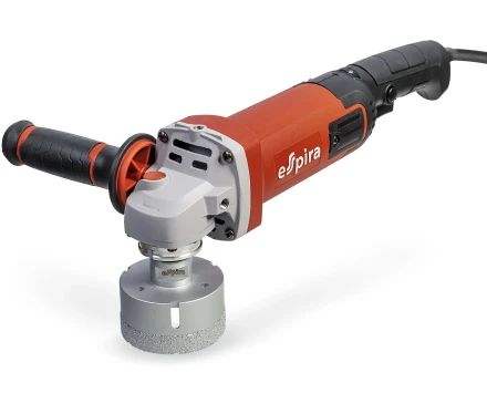 УШМ ESPIRA AGI-125-13E (125 мм 220-240В, 50/60 Гц, мощность 1300 Вт, 4000-11000 об/мин, 2.5 кг), 400752 купить в Муравленко