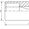 Головка торцевая глубокая 1/2"DR 8 мм S04HD4108 Jonnesway 47231 купить в Муравленко