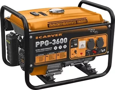 Генератор бензиновый CARVER PPG- 3600 LT-168F-1 купить в Муравленко