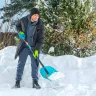 Лопата для уборки снега поликарбонат Palisad 61691, 340х385х1340 мм, алюминиевый черенок, LUXE купить в Муравленко