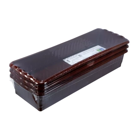 Поддон для рассады 470х166х82 мм, пластиковый, 3 шт, под 12 горшочков 250 мл. Palisad 643443 купить в Муравленко