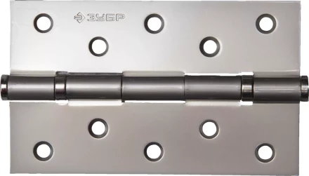 Петля универсальная ЗУБР &quot;ЭКСПЕРТ&quot;, 2 подшипника, цвет мат. никель (PN), с крепежом, 125х75х2,5мм, 2 шт 37601-125-4 купить в Муравленко