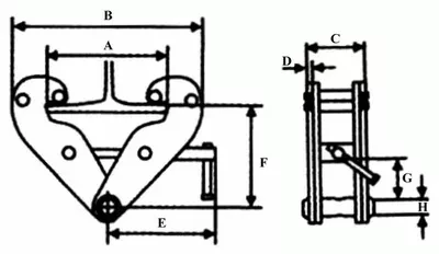 Захват балочный тип JT клипса LB г-п 10 тонн купить в Муравленко