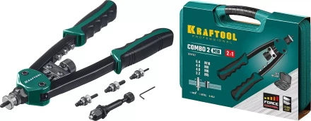 Комбинированные заклепочники двуручные KRAFTOOL Combo2-M10 31181 купить в Муравленко