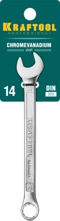 Ключи комбинированные KRAFTOOL, Cr-V, DIN 3113 27079-14 купить в Муравленко
