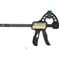 Струбцина "EcoKraft" ручная пистолетная, KRAFTOOL 32226-15, пластиковый корпус, 150/350мм, 150кгс 32226-15
