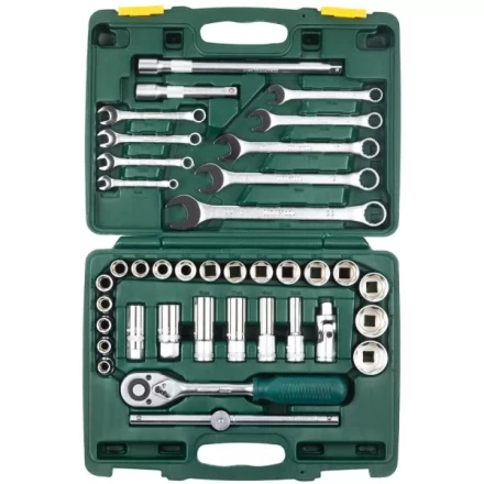 Набор KRAFTOOL &quot;EXPERT QUALITAT&quot; Торцовые головки &quot;SUPER LOCK&quot; с присоединит квадратом, 1/2&quot;, 38 предметов 27886-H38_z01 купить в Муравленко