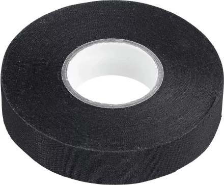 ЗУБР АВТО-ЖГУТ, 19 мм х 25 м, черная, термостойкая текстильная изолента, Профессионал (1236-2) купить в Муравленко