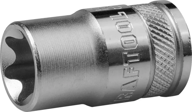 Торцовая головка KRAFTOOL "INDUSTRIE QUALITAT", Cr-V, внешний TORX, хромосатинированная, 1/2", Е 12 27810-12_z01 купить в Муравленко