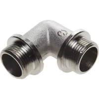 Уголок GENERAL FITTINGS с упором, никелированная латунь, ш/ш, 3/4" 51072-S/S-3/4