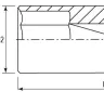 Головка торцевая глубокая 1/2"DR 9 мм S04HD4109 Jonnesway 47232 купить в Муравленко