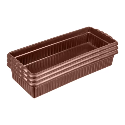 Поддон для рассады 444х185х82 мм, пластиковый, 3 шт, под 10 горшочков 460 мл. Palisad 643444 купить в Муравленко