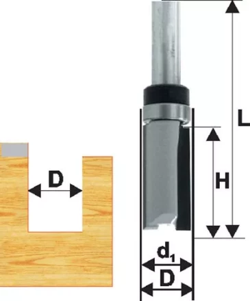 Фреза кромочная прям ф15,8х26мм хв 8мм ДСП Энкор 28062 купить в Муравленко