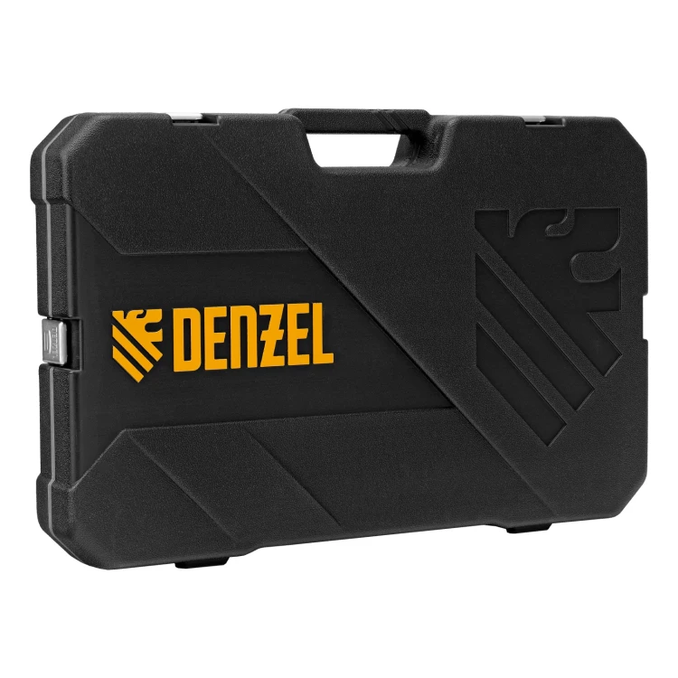 Набор инструментов Denzel 15804, 1/2", 1/4", CrV, S2, пластиковый кейс, 122 предмета купить в Муравленко