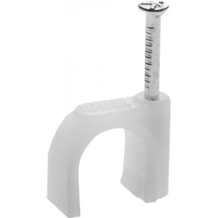 Скоба-держатель для круглого кабеля, с оцинкованным гвоздем, 14 мм, 50 шт, STAYER Master 4510-14 4510-14 купить в Муравленко