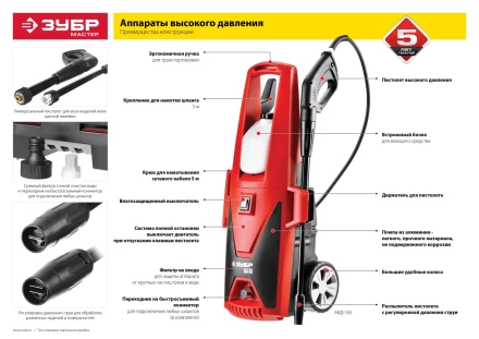 Мойка высокого давления АВД-110 серия МАСТЕР купить в Муравленко