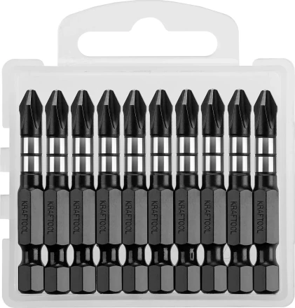 Биты для ударных шуруповертов KRAFTOOL Impact Pro PH 26191-2-50-S10 купить в Муравленко