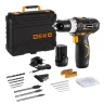 Дрель аккумуляторная в наборе DEKO GCD12DU3 SET5, 063-4147 купить в Муравленко