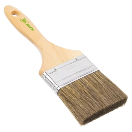 Кисть плоская &quot;Евро&quot; 3&quot;, смешанная щетина, деревянная ручка MTX 83081 купить в Муравленко