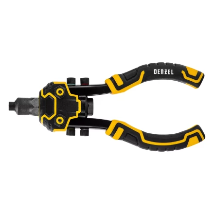 Заклепочник двуручный, заклепки 2,4-3,2-4,0-4,8-6,4 мм Denzel 40500 купить в Муравленко