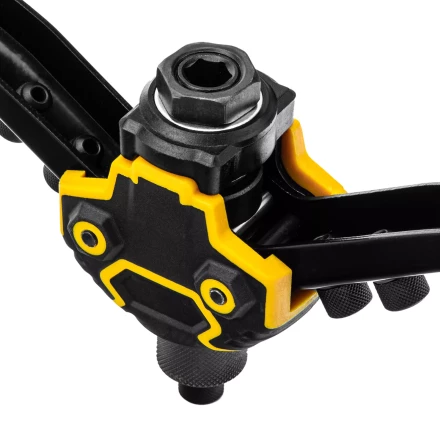 Заклепочник двуручный, заклепки 2,4-3,2-4,0-4,8-6,4 мм Denzel 40500 купить в Муравленко