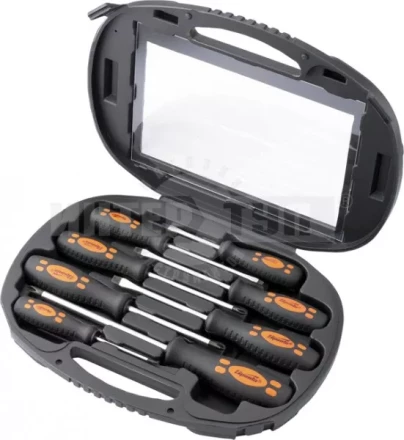 Набор отверток в пластмассовом боксе 8 штук СrV SPARTA 133566 купить в Муравленко