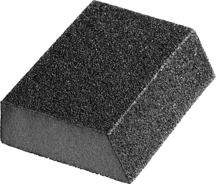 Губка шлифовальная STAYER "MASTER" угловая, зерно - оксид алюминия, Р120, 100 x 68 x 42 x 26 мм, средняя жесткость 3561-120 купить в Муравленко