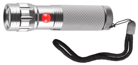 Фонарь ЗУБР &quot;МАСТЕР&quot; ручной, алюминиевый двукомпонентный корпус, 9 светодиодов, 3ААА, металлик 56211-S купить в Муравленко