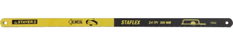 Полотно STAYER "PROFI" "STAYER-FLEX" по металлу, биметаллическое, 24TPI, 300 мм, 10 шт 15932-S10 купить в Муравленко