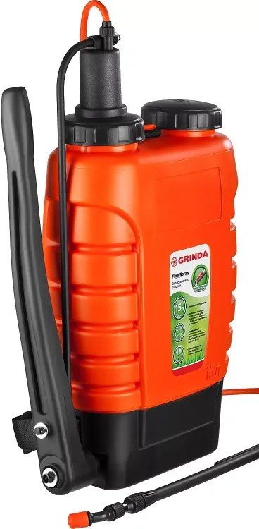 Опрыскиватель садовый GRINDA "Fine Spray", ранцевый, телескопический удлинитель, 15л 425216 купить в Муравленко