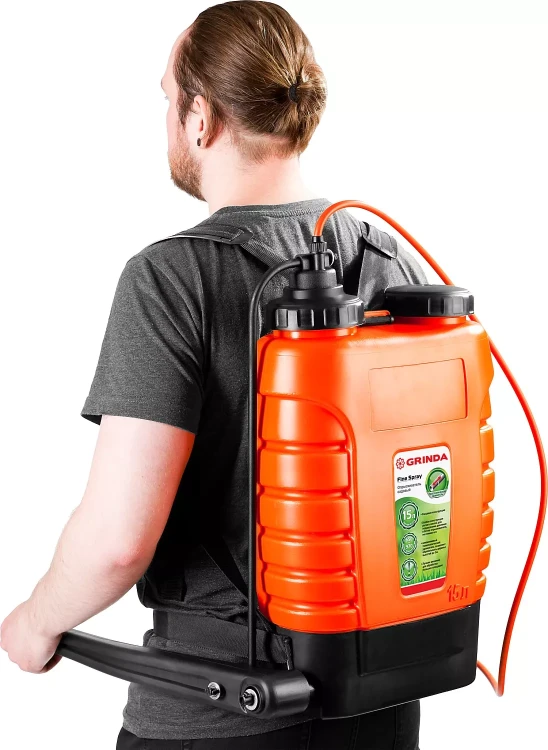 Опрыскиватель садовый GRINDA "Fine Spray", ранцевый, телескопический удлинитель, 15л 425216 купить в Муравленко