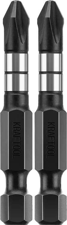 Биты для ударных шуруповертов KRAFTOOL Impact Pro PH 26191-2-50-S2 купить в Муравленко